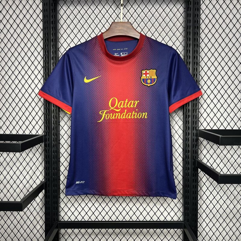 Camisa Barcelona Home 2012/13 Retrô - Azul e Vermelha | Torcedor