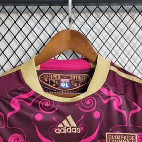 Camisa Lyon Retrô 2010/11 - Rosa e Dourada | Torcedor