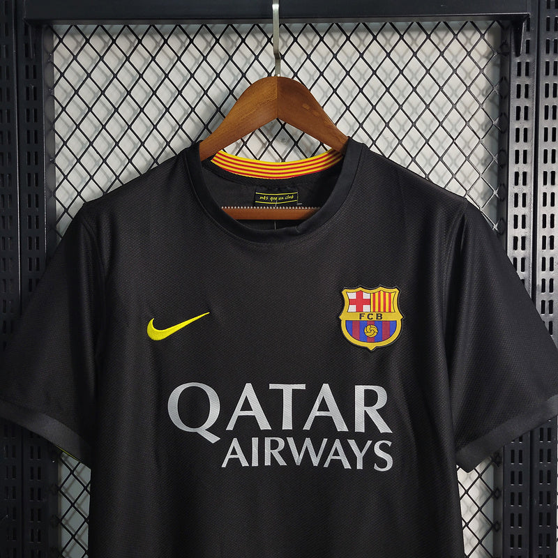 Camisa Barcelona Away 2013/14 Retrô - Preta | Torcedor