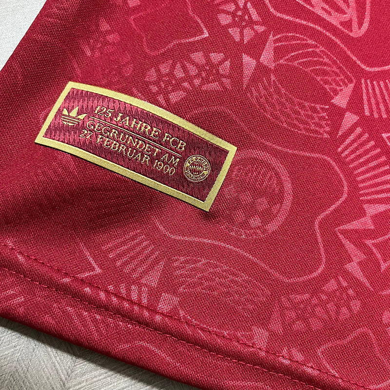 Camisa Bayern de Munique 2025/26 - Vinho| Edição Especial 125 anos
