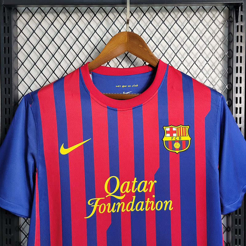 Camisa Barcelona Home 2011/12 Retrô - Vermelha e Azul | Torcedor