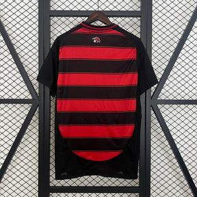 Camisa CRF Home 25/26 - Preta e Vermelha | Torcedor - FutNews