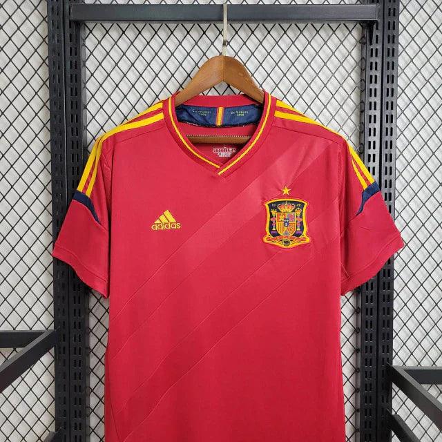 Camisa Espanha Home 2012 Retrô - Vermelha | Torcedor - FutNews