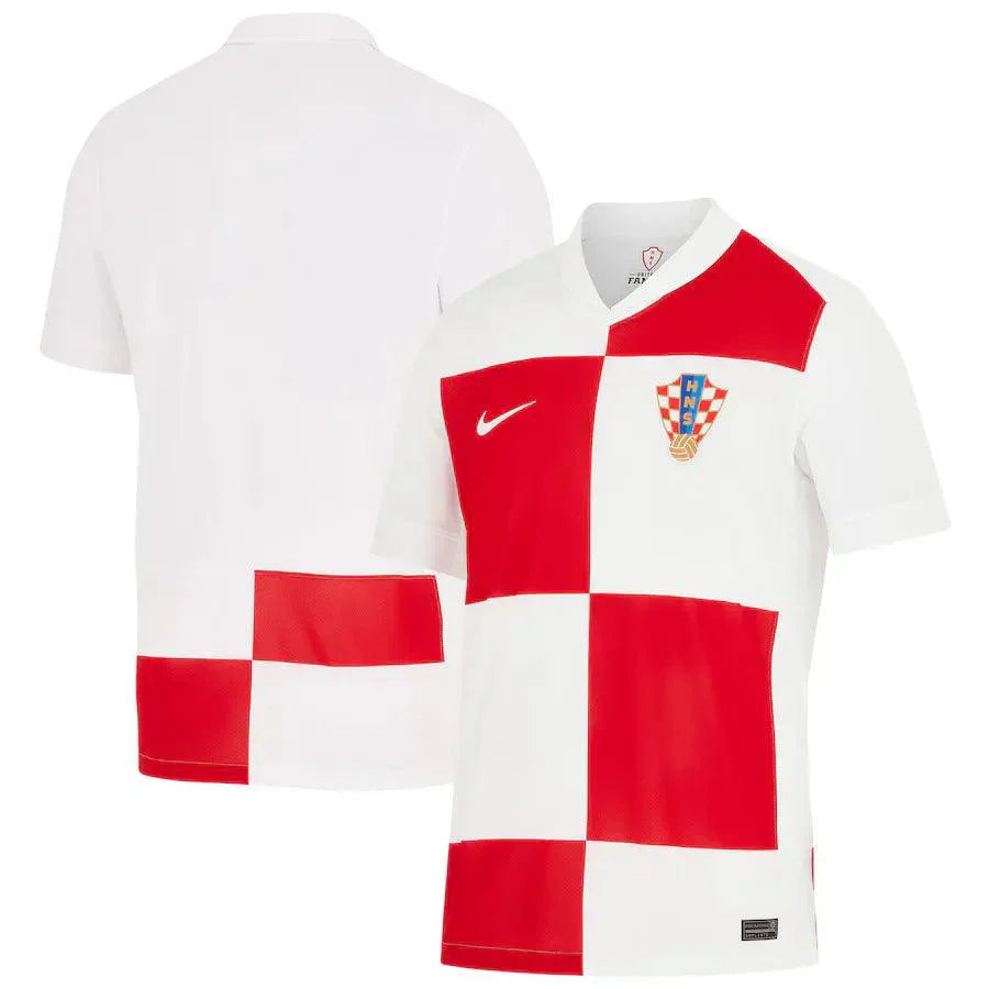 Camisa Croácia Home 2024 - Branca e Vermelha | Torcedor - FutNews