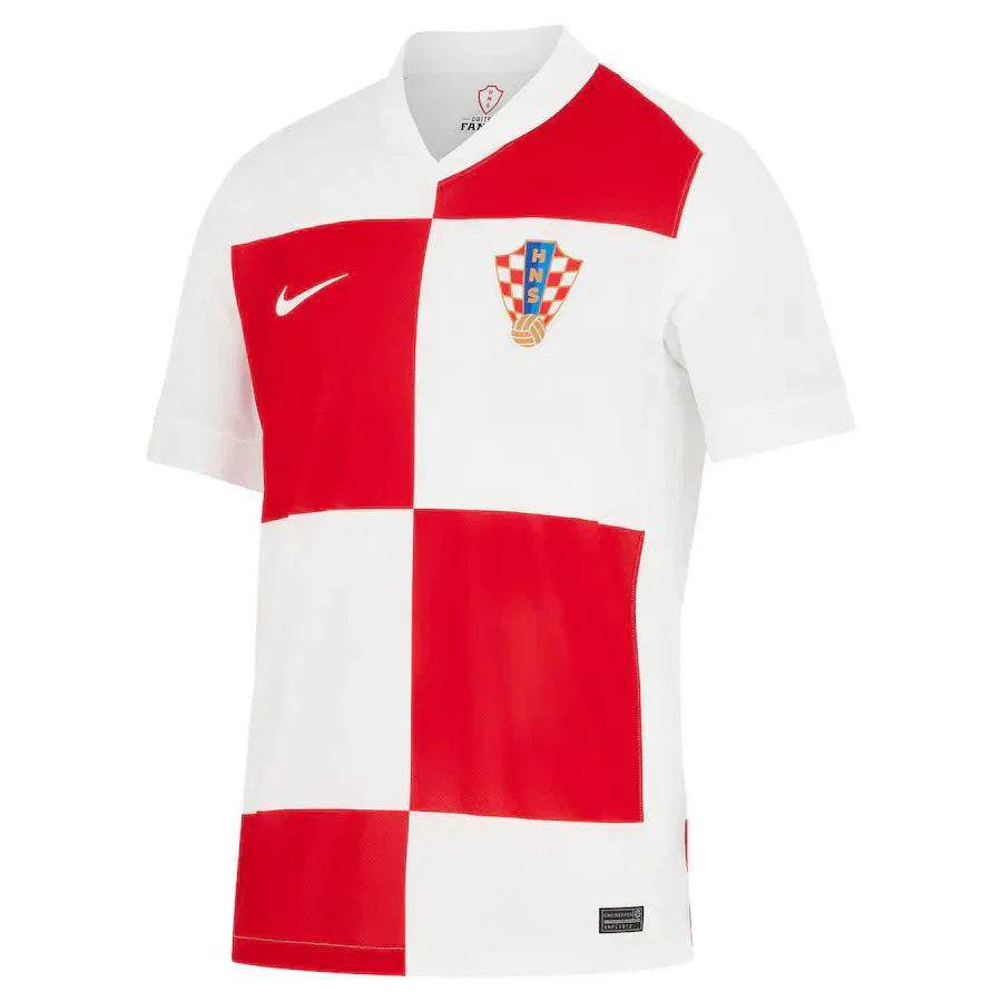 Camisa Croácia Home 2024 - Branca e Vermelha | Torcedor - FutNews