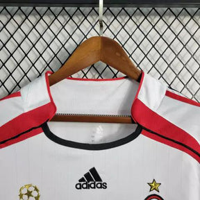 Camisa Milan Away 06/07 Retrô Manga Longa - Branca | Torcedor - FutNews