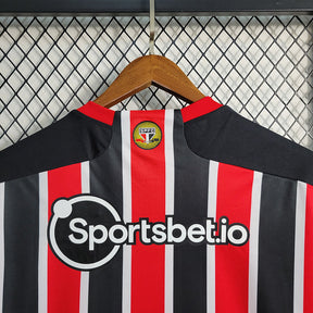 Camisa São Paulo Home 2023/24 - Vermelho e Preto | Torcedor