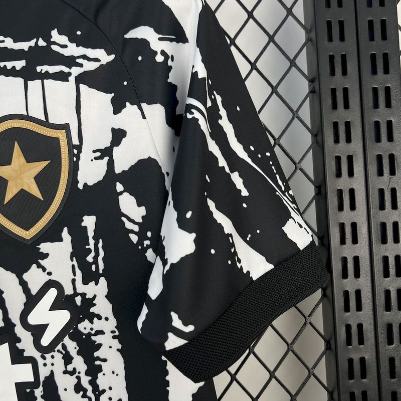Camisa Botafogo Third 25/26 - Preta e Branca | Torcedor