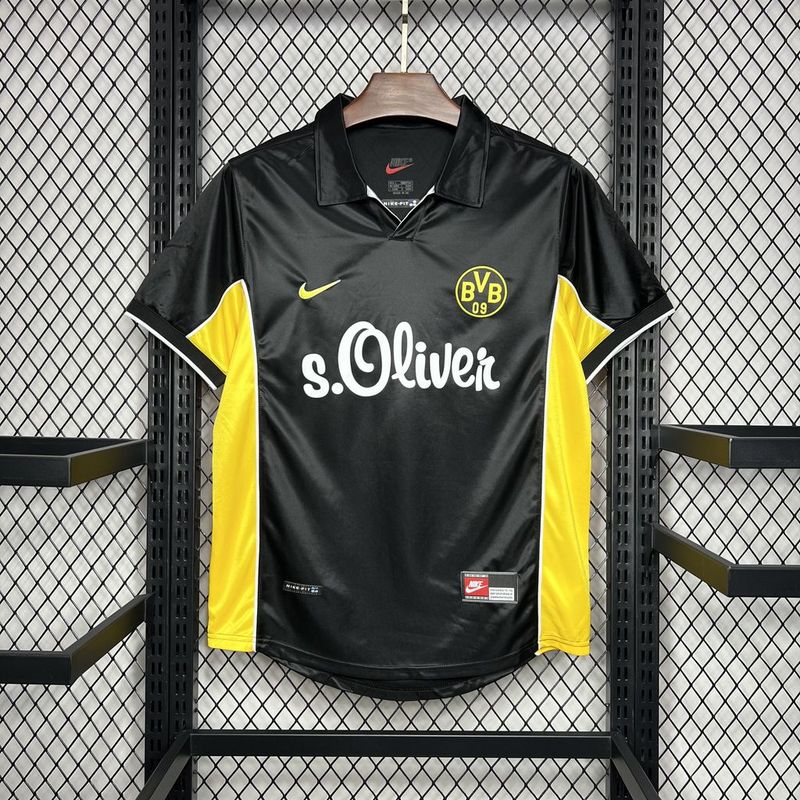 Camisa Borussia Dortmund Retrô 1998 - Preta | Torcedor