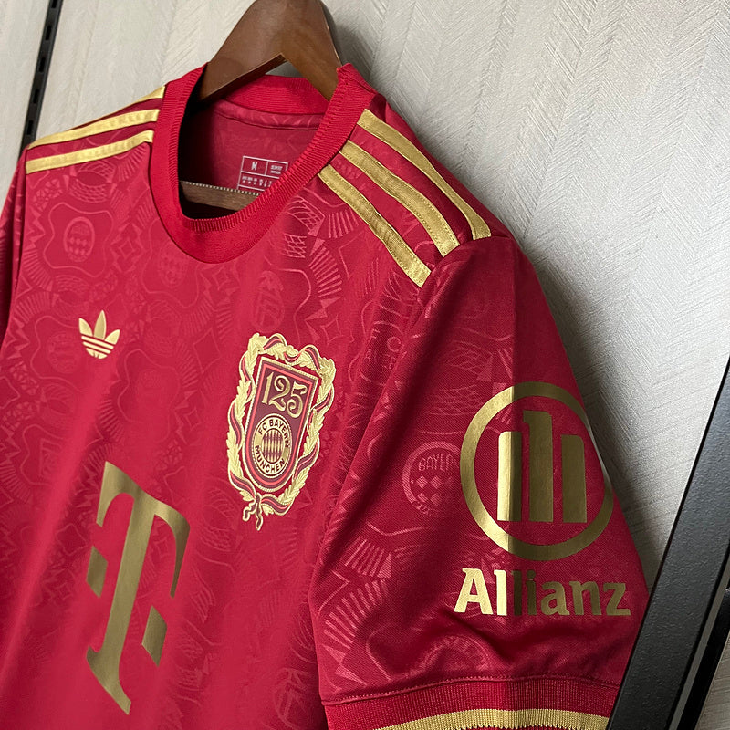 Camisa Bayern de Munique 2025/26 - Vinho| Edição Especial 125 anos