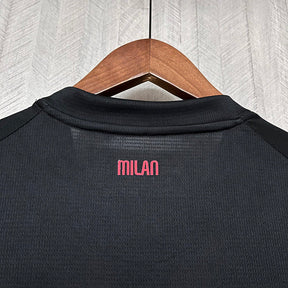 Camisa Milan Home 25/26 - Preta e Vermelha | Torcedor