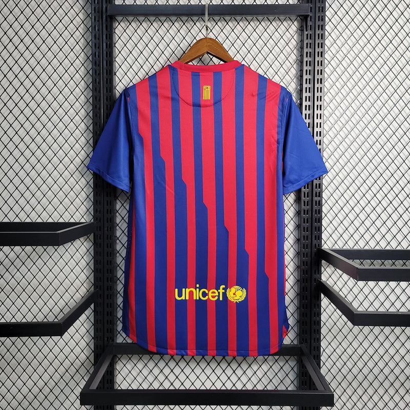 Camisa Barcelona Home 2011/12 Retrô - Vermelha e Azul | Torcedor