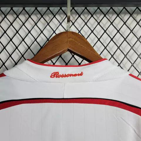 Camisa Milan Away 06/07 Retrô Manga Longa - Branca | Torcedor - FutNews