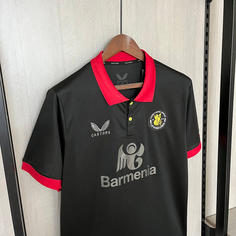 Camisa Bayer Leverkusen Edição Única 24/25 - Preta e Vermelha | Torcedor