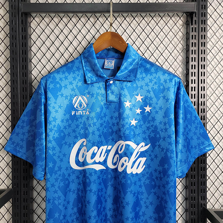 Camisa Cruzeiro Home 93/94 Retrô - Azul Claro | Torcedor