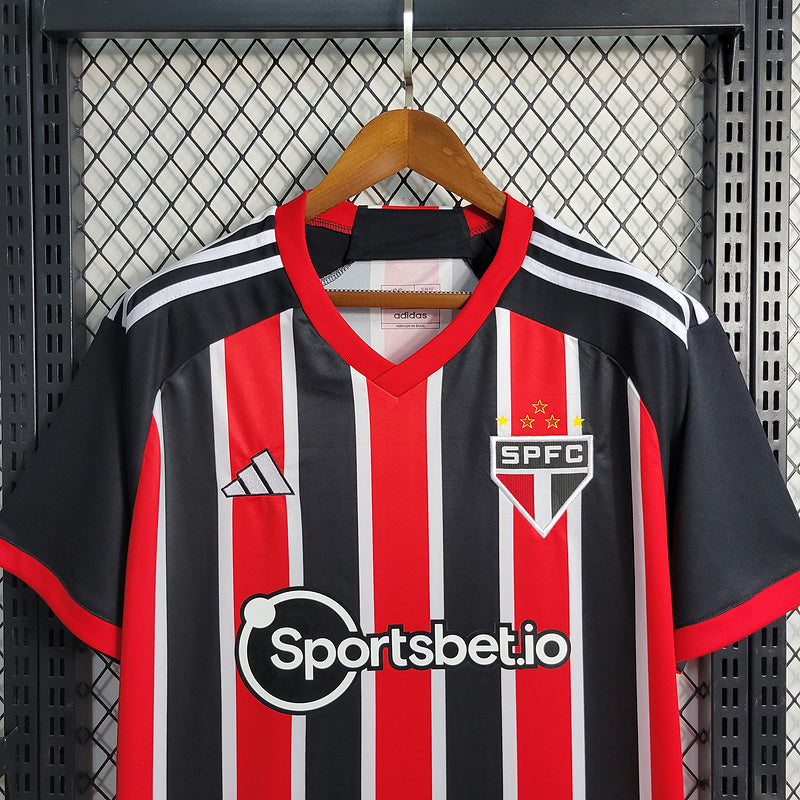 Camisa São Paulo Home 2023/24 - Vermelho e Preto | Torcedor