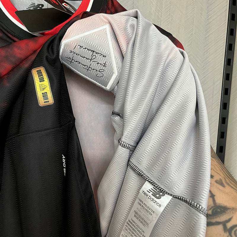 Camisa São Paulo Third 2024/25 - Preta e Vermelha | Torcedor
