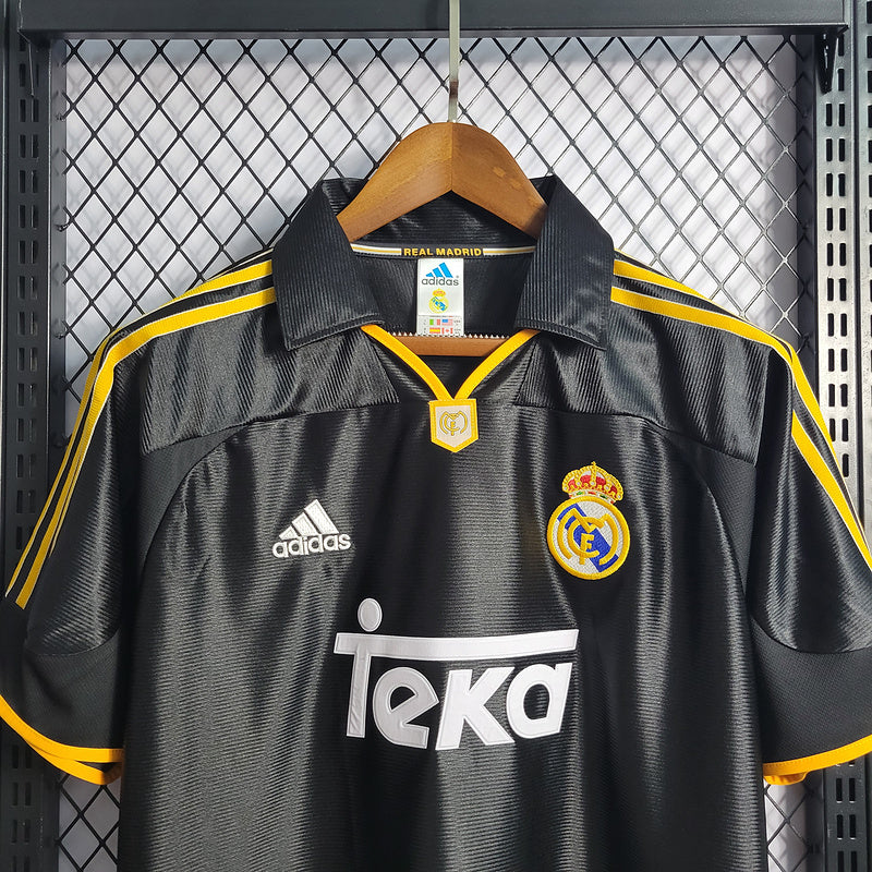 Camisa Real Madrid Away 1999/2000 Retrô - Preta | Torcedor