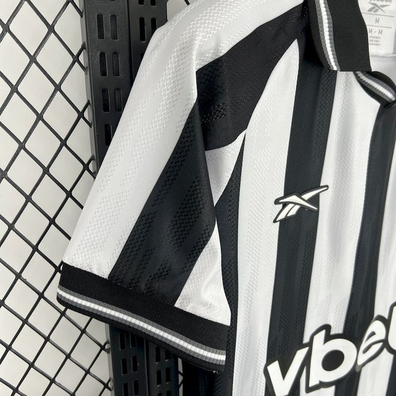 Camisa Botafogo Home 25/26 - Preta e Branca | Torcedor