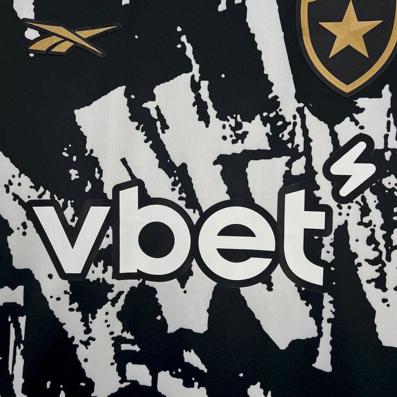 Camisa Botafogo Third 25/26 - Preta e Branca | Torcedor