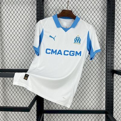 Camisa Olympique de Marseille Home 25/26 - Branca e Azul | Torcedor