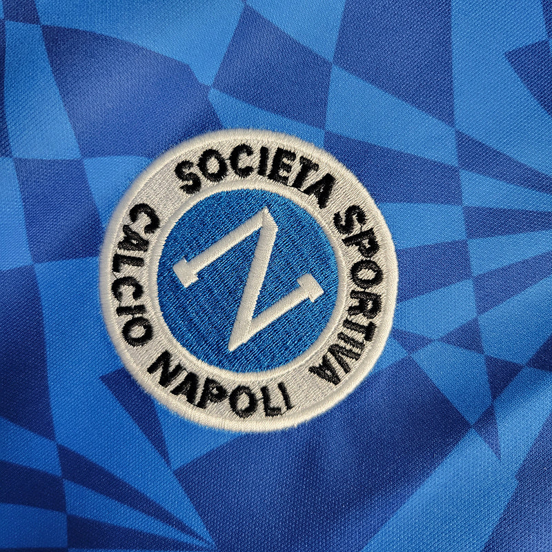Camisa Napoli Home 1991/92 Retrô - Azul | Torcedor