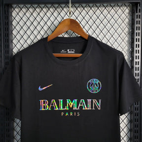 Camisa PSG Balmain - Preta Refletiva | Torcedor - FutNews