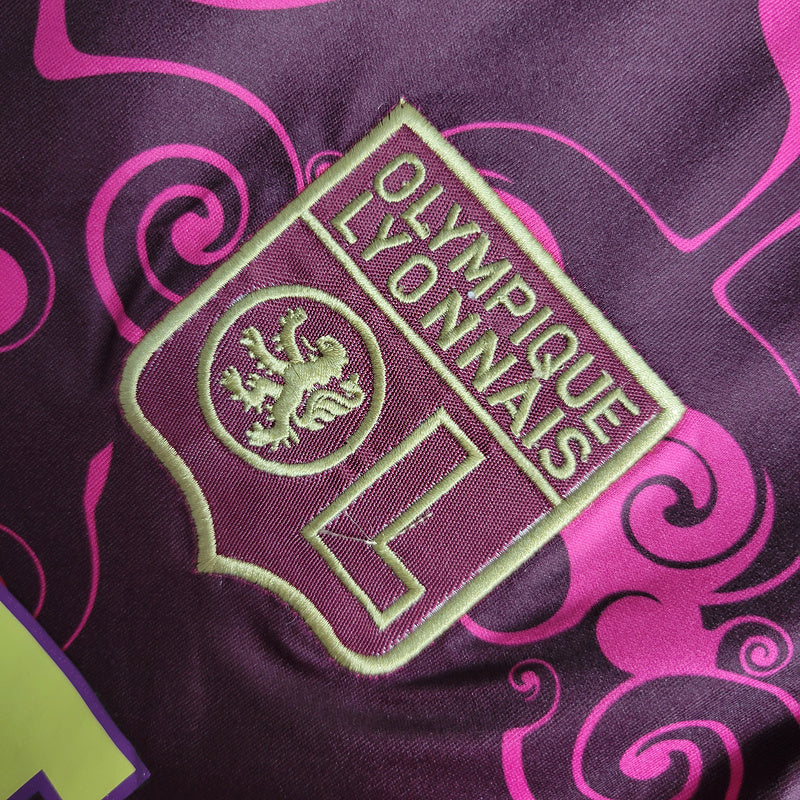 Camisa Lyon Retrô 2010/11 - Rosa e Dourada | Torcedor
