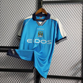Camisa Manchester City Retrô 1999/00 - Azul | Torcedor